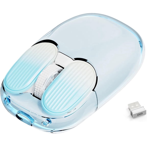 VGN GAMEPOWER I069 Office Ambidextrous Ergonomic Design Optical Wireless Mouse, Blue