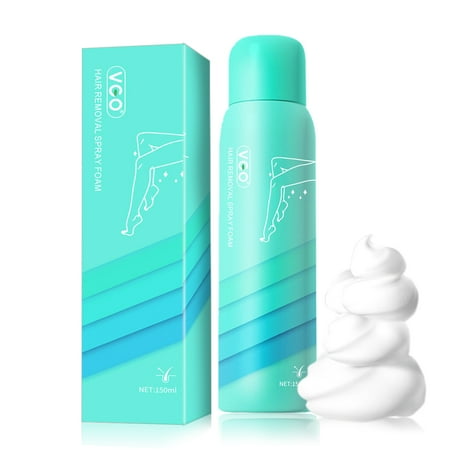 VGO Hair Removal Spray Foam, Effective & Painless - Contains Aloe Vera Extract Natural Ingredients, Hair Removal Cream for Women & Men Bikini Hair Removal Cream, Depilatory Cream, 5.07 oz
