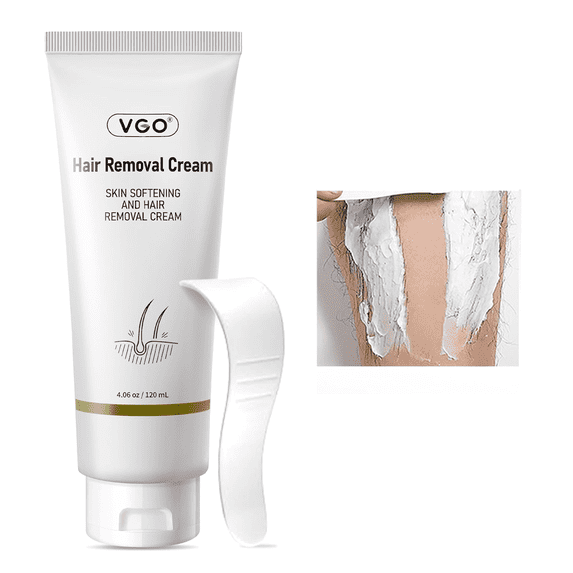 VGO Skin - Softening Hair Removal Cream 4.0oz - Painless and Efficient, Say Goodbye to Unwanted Hair