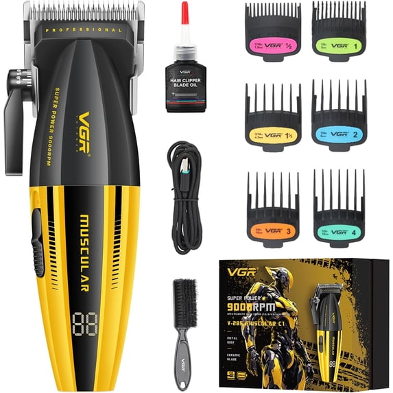VGR 285 Fresh Fade Hair Clippers for Men, Professional Cordless ...