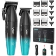 thumbnail image 1 of VGR 640S2 Professional Hair Clippers for Men, 9000RPM Cordless Barber Clippers and Trimmers Set, Zero Gap T-Blade Hair Cutting Kit, DLC Coated Ceramic Blade Barber Kit with LED Display(Green), 1 of 7