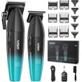 thumbnail image 1 of VGR 640S2 Professional Hair Clippers for Men, 9000RPM Cordless Barber Clippers and Trimmers Set, Zero Gap T-Blade Hair Cutting Kit, DLC Coated Ceramic Blade Barber Kit with LED Display(Green), 1 of 7