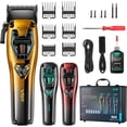 thumbnail image 1 of VGR 668 Hair Clippers for Men Professional, 11000 RPM Vector Motor Barber Clippers Cordless Ceramic & DLC Blade Hair Cutting Kit, Metal Body 3 Modular Replaceable Body Lids with Travel Case, 1 of 7