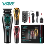 VGR V-668T Professional Hair Trimmer Rechargeable Metal Body Hair Clipper 11000RPM Vector Motor DLC Blade Detail Trimmer For man