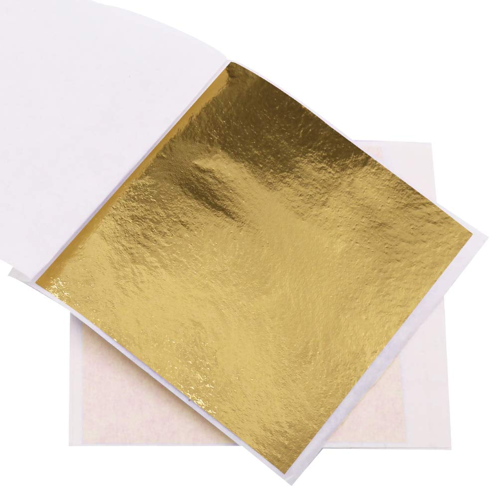 100 Rose Gold Leaf Flake Composition Gilding Leaf Sheets In - Foto 11