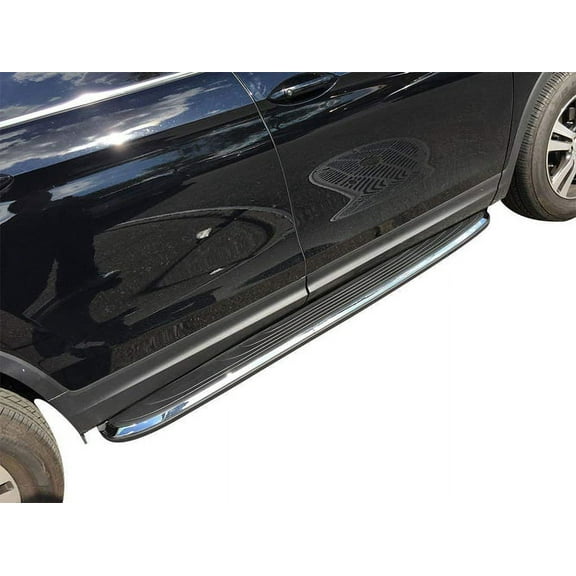 Vanguard VGSSB-0958AL Black OE Style Running Boards | Compatible with 14-16 Acura MDX / 19-22 Honda Passport / 16-22 Honda Pilot / 17-18 Honda Ridgeline