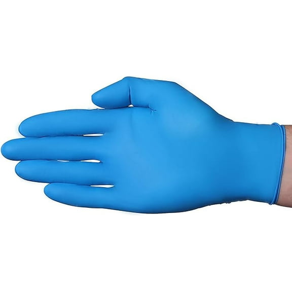 VGuard A11A13 Nitrile Gloves Disposable Gloves - 1 Box 100CT 3.5mil Large Blue Powder Free Nitrile Gloves Box