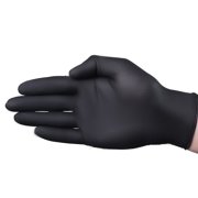 VGuard A11A34 Nitrile Gloves - 1 Box 100CT 3.5mil XL Black Disposable Gloves