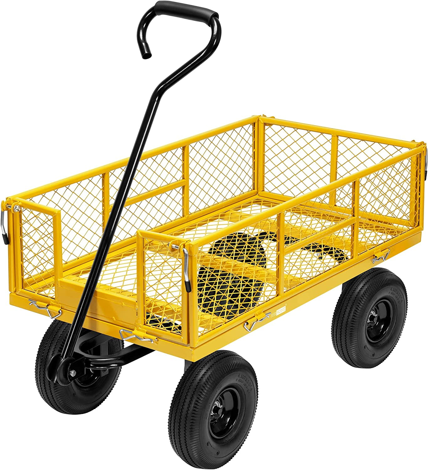 VH Heavy Duty Mesh Steel Garden Cart 880 lbs, Folding Utility Wagon