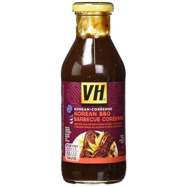 VH Korean BBQ Stir Fry Sauce (12 Count), 355ml/12oz., Jars {Imported from Canada}