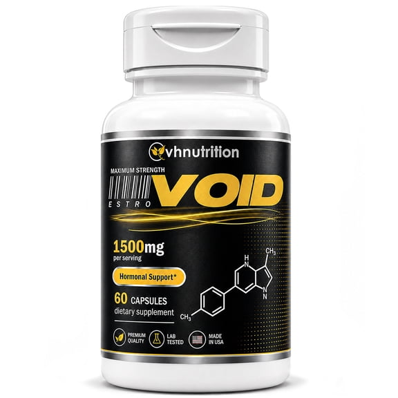 VH Nutrition ESTROVOID Estrogen Blocker for Men 1500mg - Max Strength Aromatase Inhibitor, Hormone Support with DIM, Long Jack & More - 60 Capsules