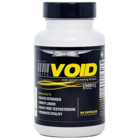 VH Nutrition ESTROVOID Estrogen Blocker for Men 1500mg - Max Strength Aromatase Inhibitor, Hormone Support with DIM, Long Jack & More - 60 Capsules