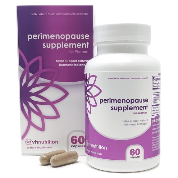 VH Nutrition Perimenopause Supplement for Women | Estrogen Support* Extra Strength Hormone Balance* for Her | Easy to Swallow Pills