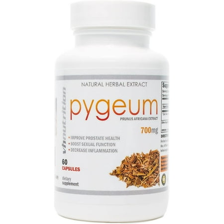 VH Nutrition Pygeum 700mg Prostate Support Supplement for Men - Promote Sleep, Urinary Health & Bladder Discomfort - 60 Capsules