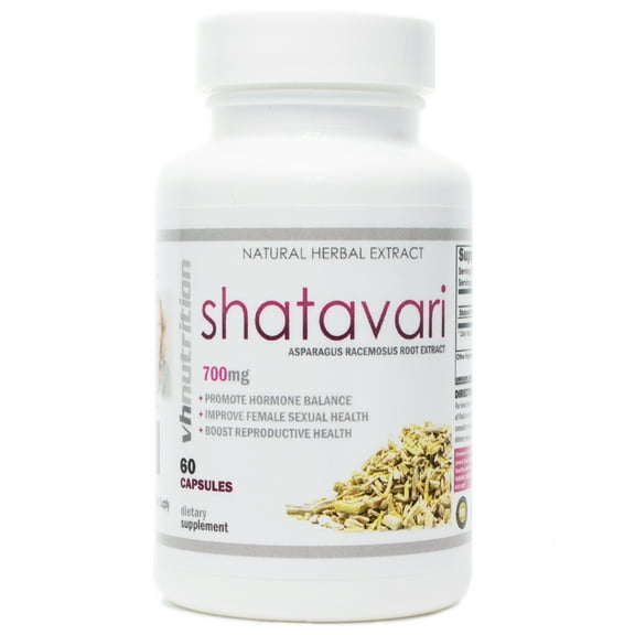 VH Nutrition Shatavari 700mg - Promotes Hormone Balance, Natural Estrogen, Reproductive Health & Breastfeeding Pills for Women - 60 Capsules