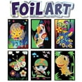 thumbnail image 1 of VHALE Foil Art Craft Kit Sticker Picture, Peel and Paste Sparkly Foil Art, Classroom Arts and Crafts,  6 Packs, 1 of 8