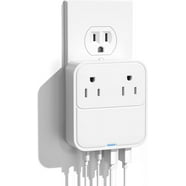 Presto Plug Portable Power Adaptor, Electric Outlet Extender with 2 USB ...