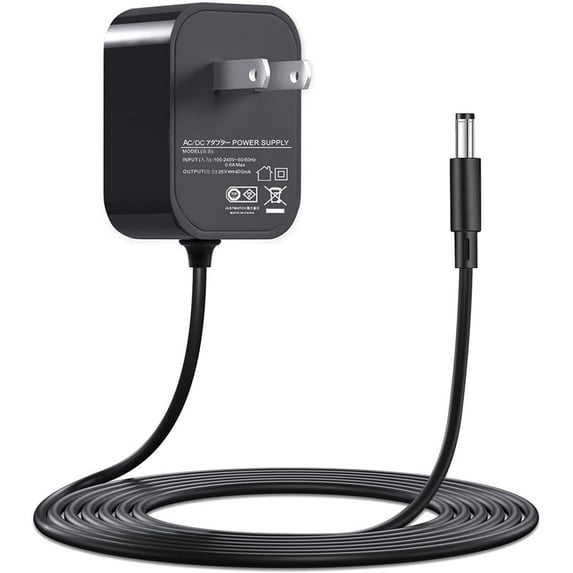 VHBW Charger 26V for MOOSOO Cordless Vacuum M X6 XL618 XL-618A K17 K17 Pro VC01 M24 M8 Cordless Stick Vacuum Replacement MOOSOO Vacuum Power Cord