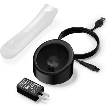 VHBW Replacement for MMANSCAPED Charging Dock with AC Adapter for MANSCAPEDd Lawn Mower 3.0 & 2.0 Electric Groin Hair Trimmer