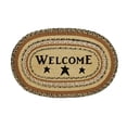 thumbnail image 1 of VHC Brands 10120 20 x 30 in. Kettle Grove Oval Shape Stencil Welcome Braided Jute Rug, 1 of 3