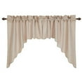 thumbnail image 1 of VHC Brands 25768 Charlotte Solid Natural Scalloped Swag&amp;#44; Set Of 2 - 36 x 36 x 16 in., 1 of 2