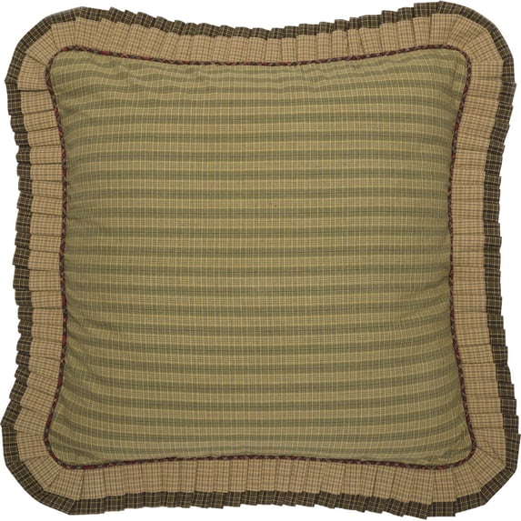 VHC Brands 8250 Tea Cabin Euro Sham Fabric Ruffled - 26 x 26 in.