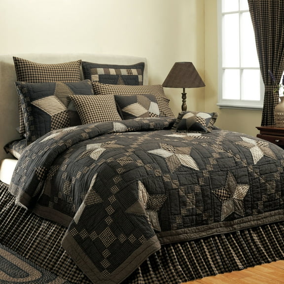 VHC Brands 9838 94 x 94 in. Farmhouse Star Queen Quilt