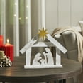 thumbnail image 1 of VHC Brands A Savior is Born Distressed White Wooden Nativity Scene 8.5x10x1.5, 1 of 4