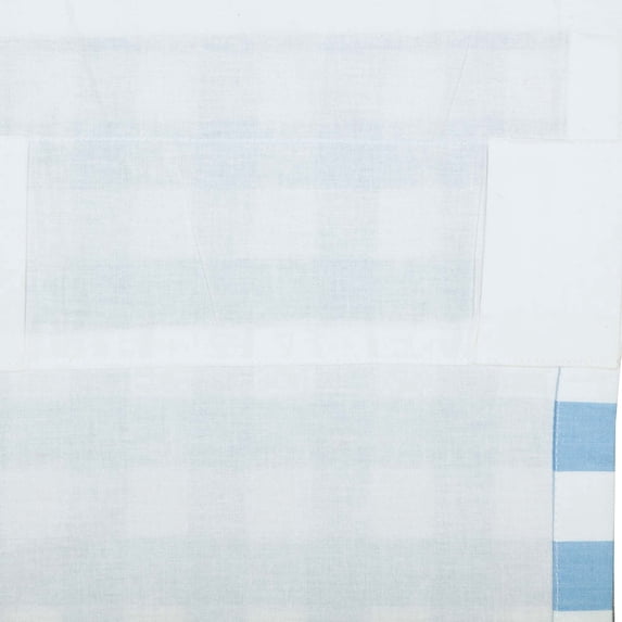 VHC Brands Annie Buffalo Blue Check Balloon Valance 15x60