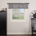 thumbnail image 1 of VHC Brands Annie Buffalo Check Curtain Valance, Black, 16x60, 1 of 7