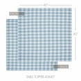 thumbnail image 1 of VHC Brands Annie Buffalo Check Blue Table Topper 40x40, Kitchen and Dining Room Decor, Tabletop Accessory, Cotton, Annie Buffalo Check Collection, Square 40x40, Dusk Blue, 1 of 3