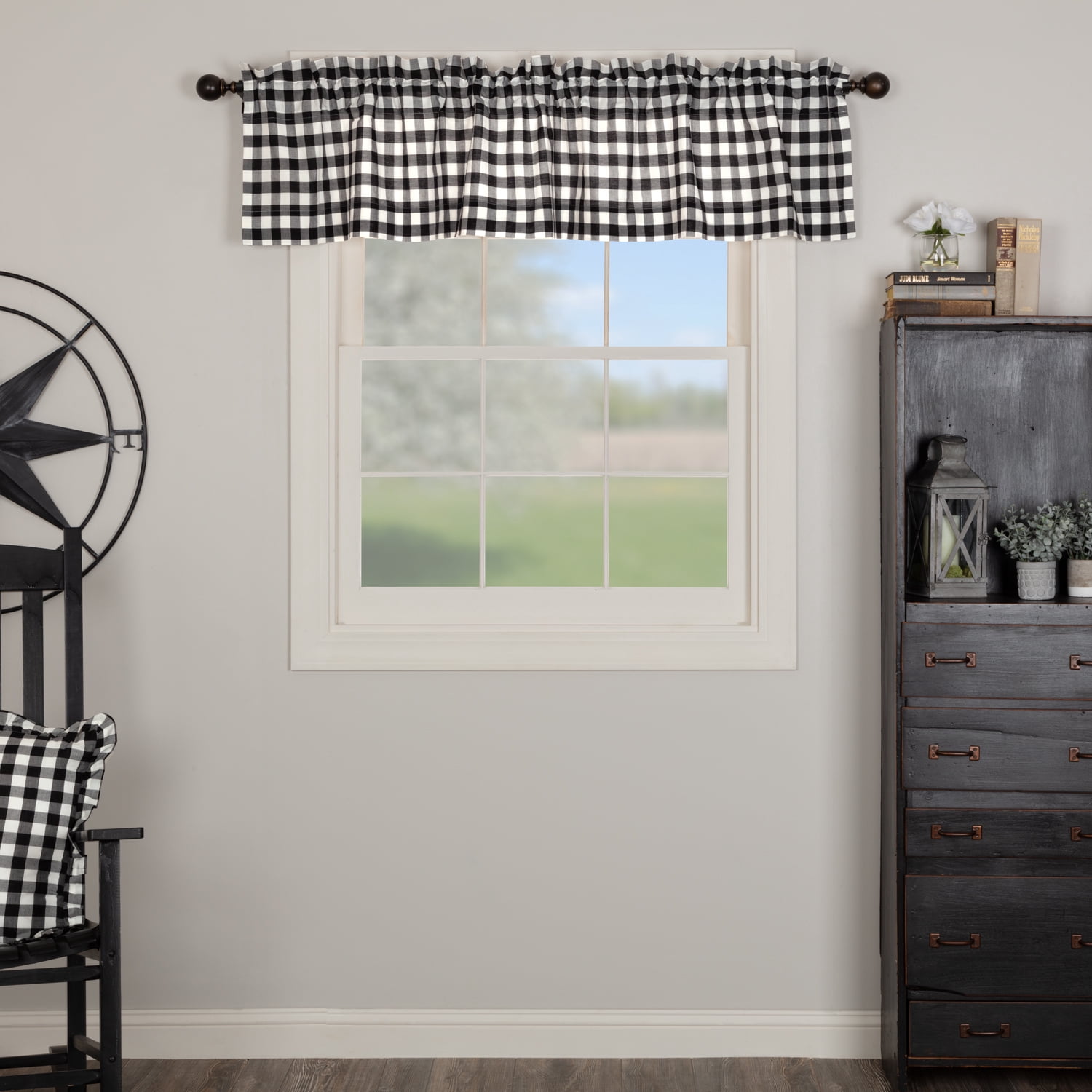 Annie Buffalo Check Black Button Loop Tea Towel Set Of 3