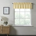 thumbnail image 1 of VHC Brands Annie Buffalo Check Farmhouse 16"x60" Valance Yellow Rod Pocket Cotton Kitchen Window Curtains, 1 of 7