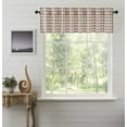 thumbnail image 1 of VHC Brands Annie Buffalo Portabella Brown Check Farmhouse Kitchen Curtain Valance 16x72, 1 of 8