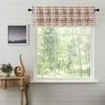 thumbnail image 1 of VHC Brands Annie Buffalo Portabella Brown Ruffled Check Farmhouse Kitchen Curtain Valance 16x72, 1 of 8