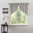 thumbnail image 1 of VHC Brands Ashmont Grey Ticking Stripe Farmhouse Prairie Swag Curtain Set 36x36x18, 1 of 7