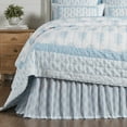 thumbnail image 1 of VHC Brands Avani Blue Boho Farmhouse Paisley Print King Bed Skirt 78x80 with 16" Drop, 1 of 5