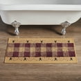 thumbnail image 1 of VHC Brands Bathroom Bath Mat, Cotton Floor Rug for Shower, Digital Print, Pip Vinestar Collection, Rectangle 17x36, Primitive Stars, Natural, 1 of 6