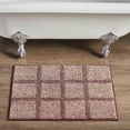 thumbnail image 1 of VHC Brands Bathroom Bath Mat, Cotton Floor Rug for Shower, Embroidered, Connell Collection, Rectangle 20x30, Stars, Burgundy, 1 of 3