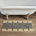 thumbnail image 1 of VHC Brands Bathroom Bath Mat, Cotton Floor Rug for Shower,, My Country Collection, Rectangle 17x36, Star, Khaki, 1 of 3