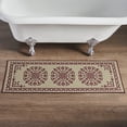 thumbnail image 1 of VHC Brands Bathroom Bath Mat, Polyester Floor Rug for Shower, Digital Print, Custom House Collection, Rectangle 17x48, Natural, 1 of 3