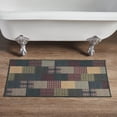 thumbnail image 1 of VHC Brands Bathroom Bath Mat, Polyester Floor Rug for Shower, Digital Print, Tea Cabin Collection, Rectangle 17x36, Muted Chartreuse, 1 of 6