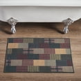 thumbnail image 1 of VHC Brands Bathroom Bath Mat, Polyester Floor Rug for Shower, Digital Print, Tea Cabin Collection, Rectangle 20x30, Muted Chartreuse, 1 of 6