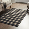 thumbnail image 1 of VHC Brands Black Check Indoor Rug Rect 36x60, Polyester Area Rug, Accent Rug, Floor Decor, Black Check Collection, Rectangle 36x60, Country Black, 1 of 6