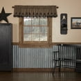 thumbnail image 1 of VHC Brands, Black Star, Cotton, 16x72, Scalloped Layered Valance, Black, 1 of 5