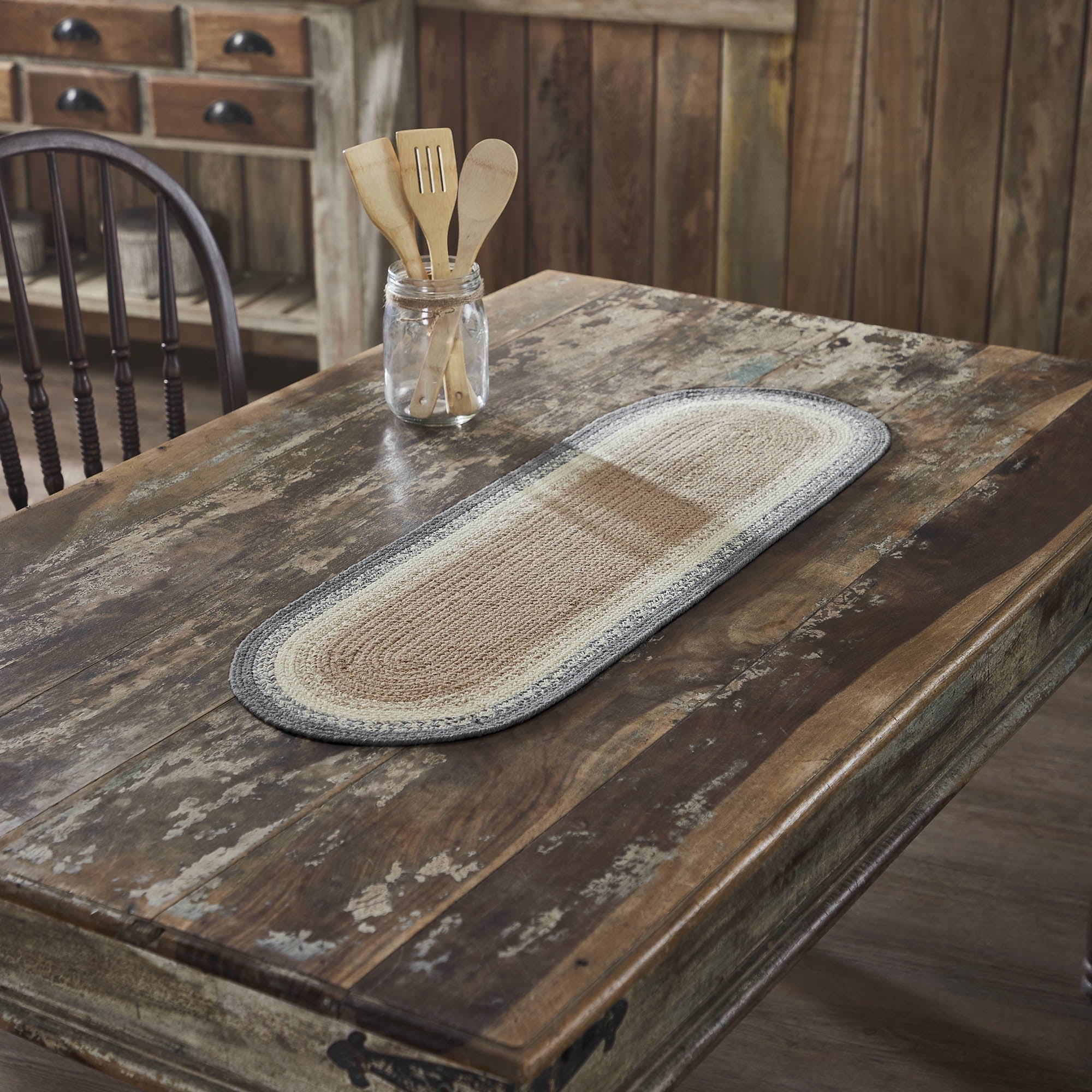 VHC Brands Finders Keepers Oval Runner 12x36