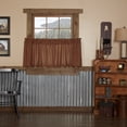 thumbnail image 1 of VHC Brands Burgundy Check Primitive 24"x36" Tier Pair Red Rod Pocket Cotton Kitchen Window Curtains, 1 of 5