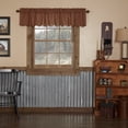 thumbnail image 1 of VHC Brands Burgundy Check Primitive 16"x72" Valance Red Rod Pocket Cotton Kitchen Window Curtains, 1 of 5