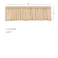 thumbnail image 1 of VHC Brands Burlap Vintage Farmhouse Kitchen Curtain Valance, Vintage Tan 16x72, 1 of 7