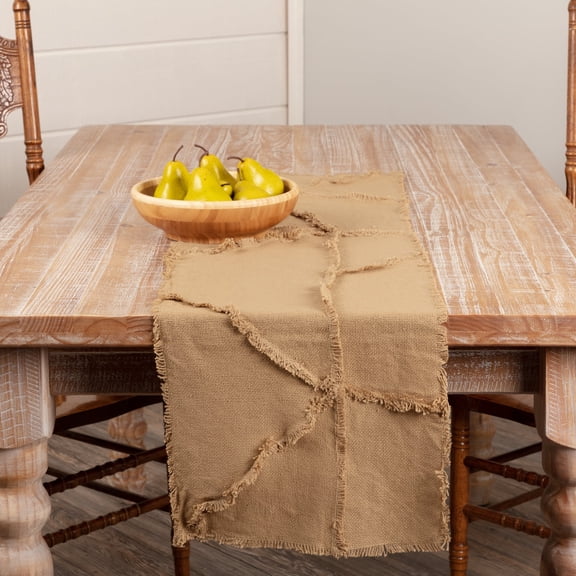 VHC Brands Burlap Natural Reverse Seam (Runner 13x48)